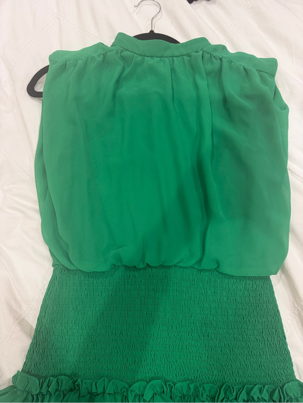 TCEC Green Ruffled Mini Dress - Picture 3 of 5